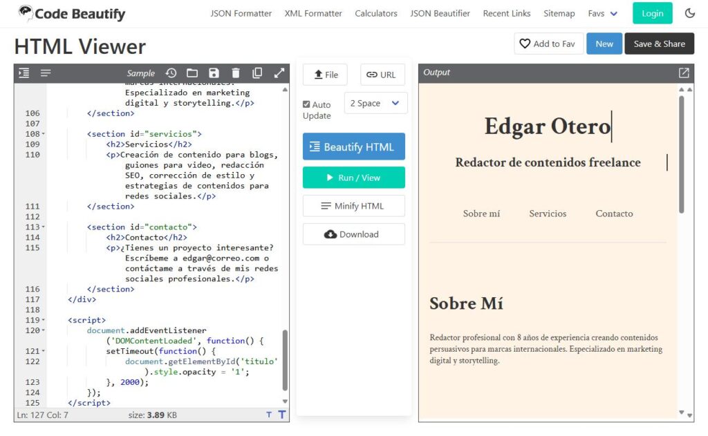 Ver código HTML online: mejores visores en tiempo real