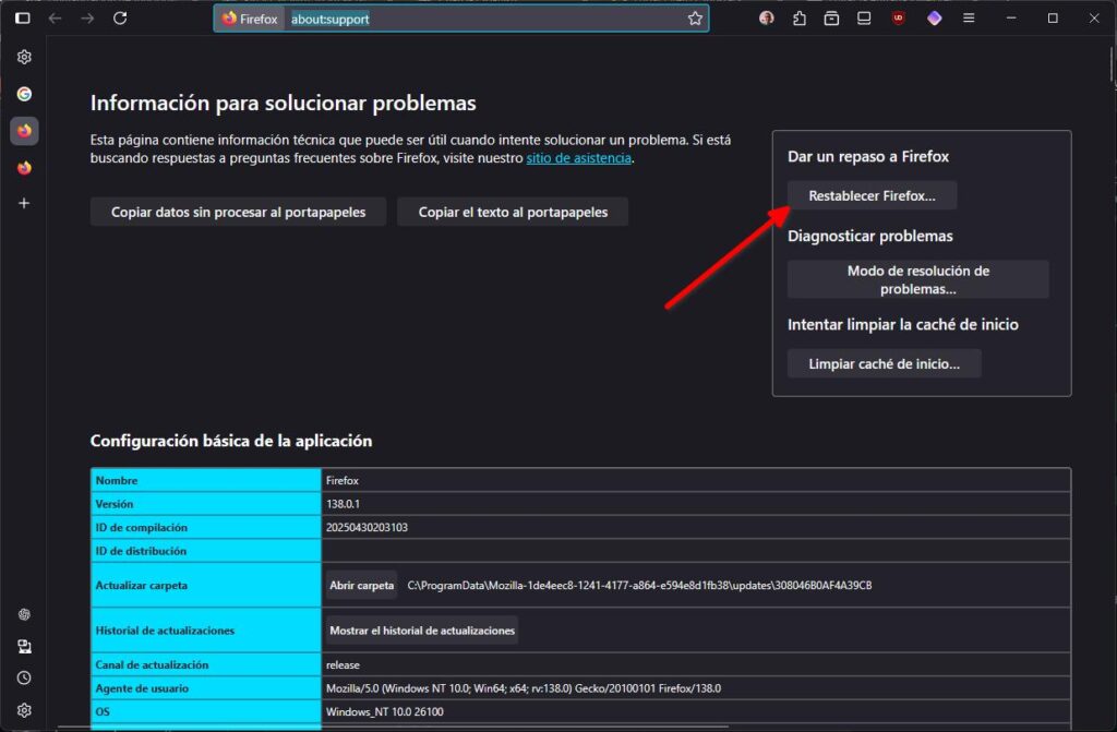 Mejorar el rendimiento de Firefox Mejorar el rendimiento de Firefox