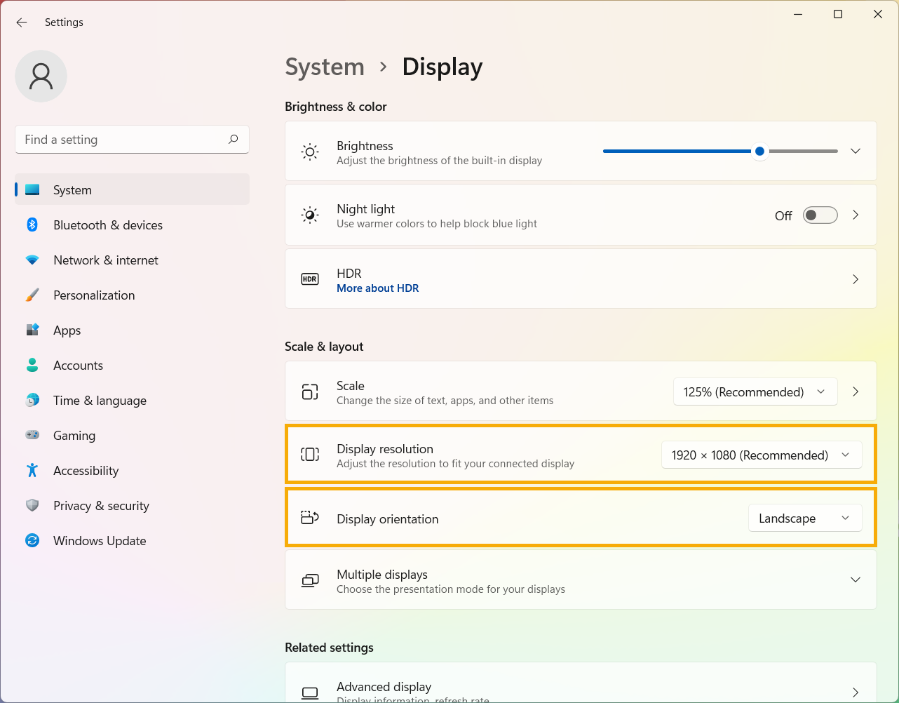 configurar monitor windows 11