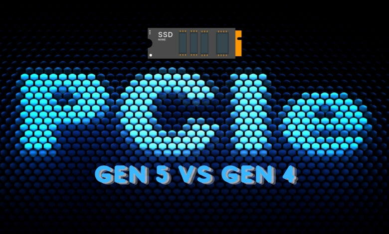 SSD NVMe PCIe Gen 5 vs Gen 4
