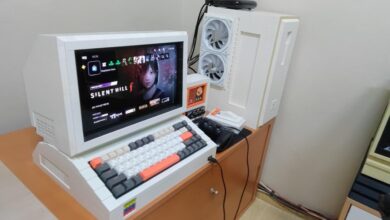 monitor OLED con piezas de LEGO