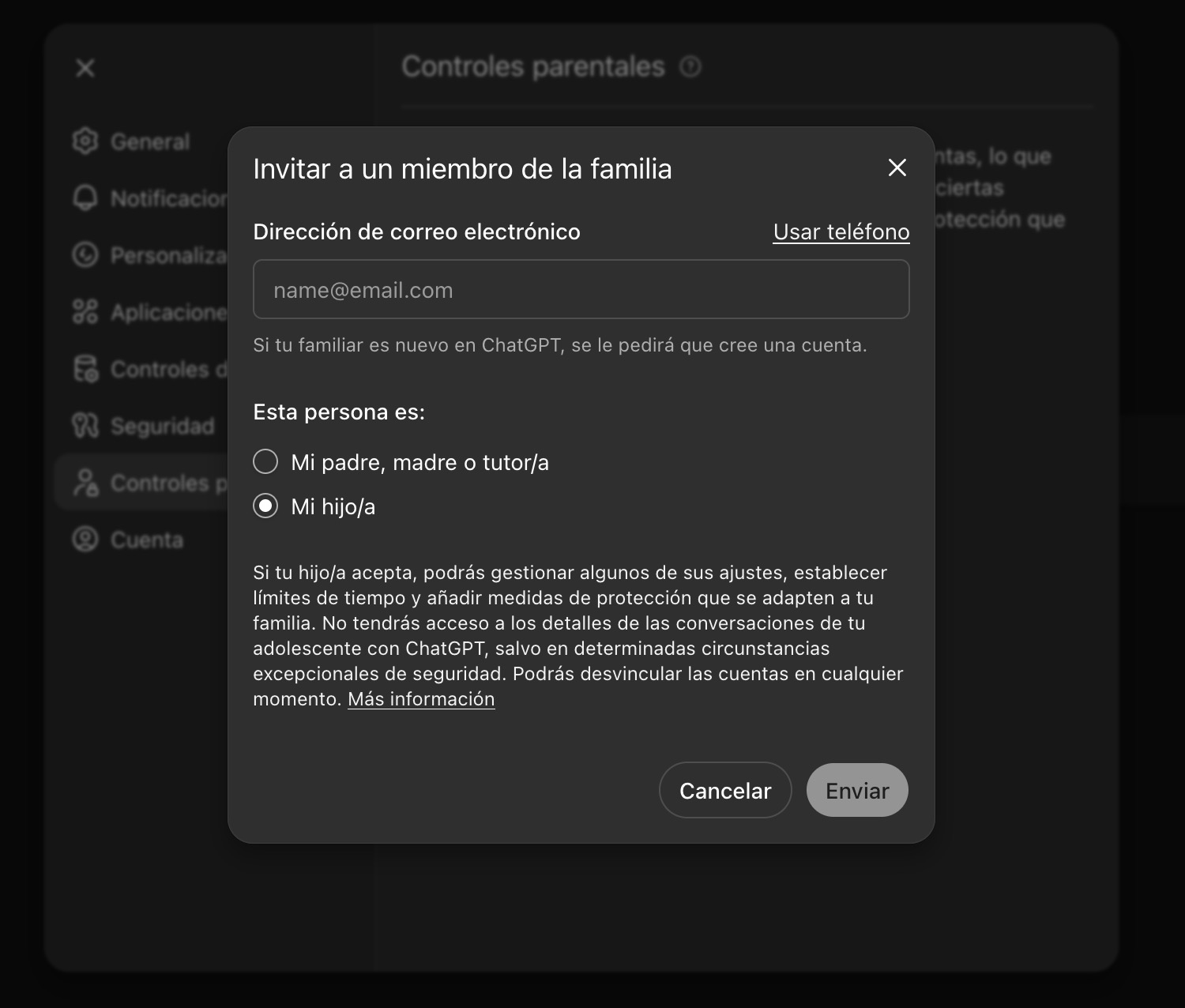 Cómo configurar los controles parentales en ChatGPT Cómo configurar los controles parentales en ChatGPT