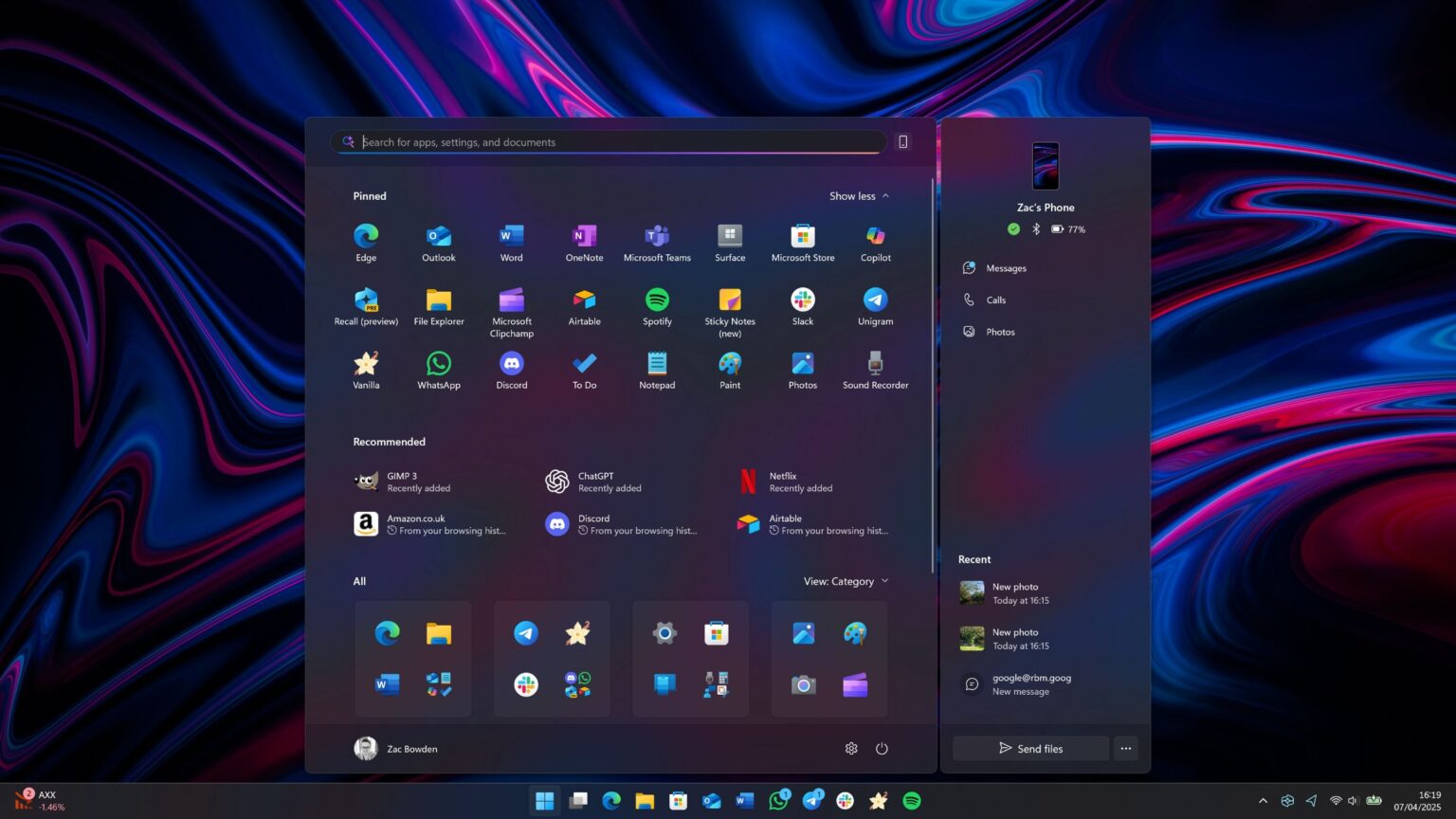 El menú de inicio de Windows 11 se renueva: ya está llegando a los ...