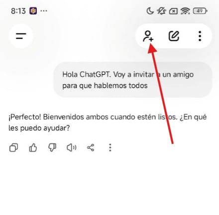 Cómo crear un chat de grupo en ChatGPT