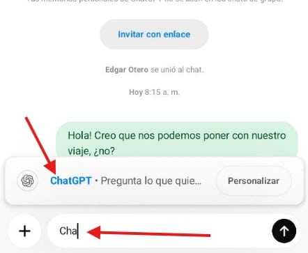 Cómo crear un chat de grupo en ChatGPT