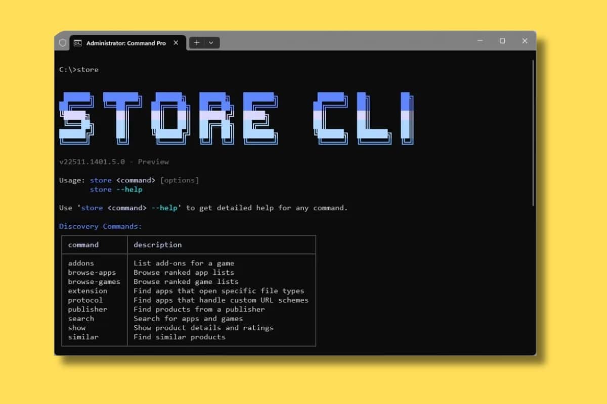Llega por sorpresa una Microsoft Store para la terminal que permite instalar aplicaciones mediante comandos
