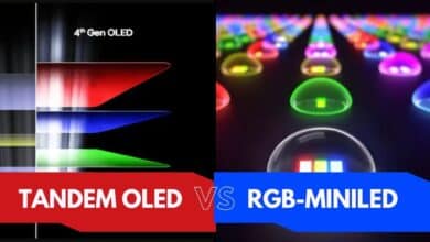 RGB-miniLED vs Tandem OLED