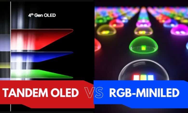 RGB-miniLED vs Tandem OLED