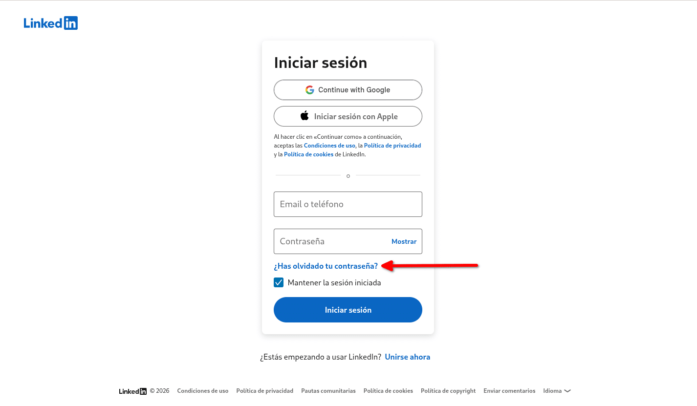 Cómo recuperar tu cuenta de LinkedIn paso a paso