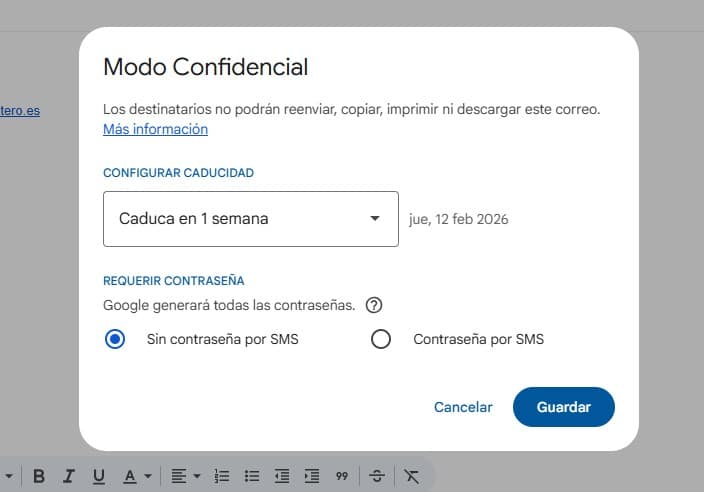 Como activar el cifrado extremo en Gmail