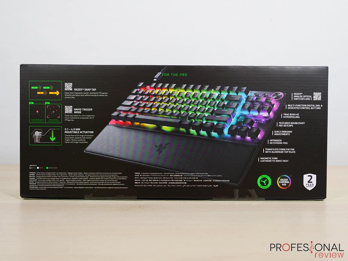 Razer Huntsman V3 Pro Tenkeyless 8KHz Review en Español (Análisis