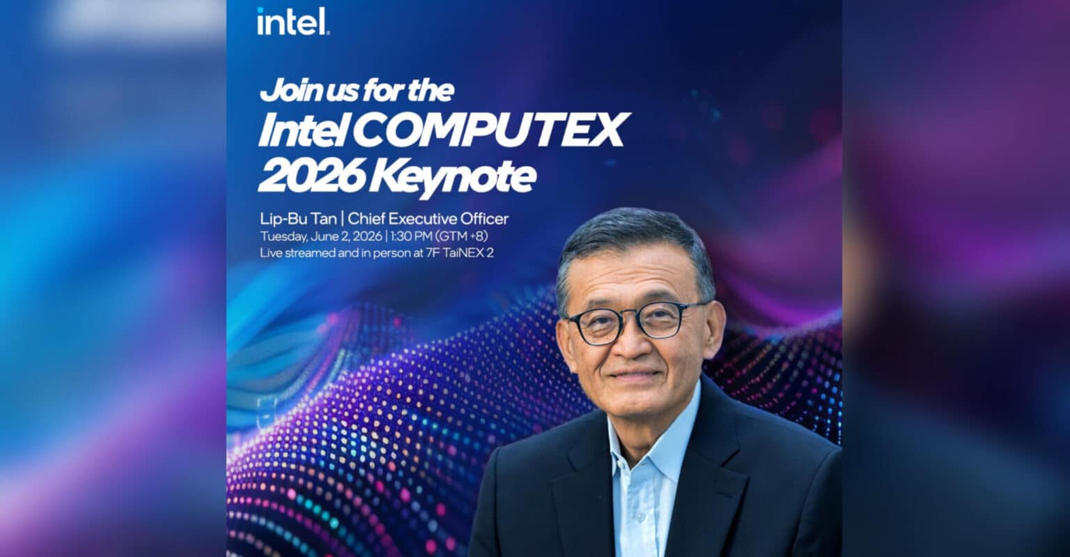 El CEO de Intel hará una ponencia principal en la Computex 2026