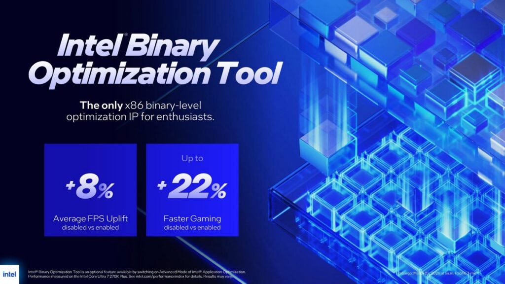 Intel Binary Optimization Tool se anuncia para Arrow Lake Refresh
