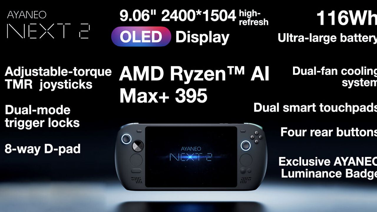 AYANEO NEXT 2 Ryzen AI MAX: El lanzamiento confirmado para junio