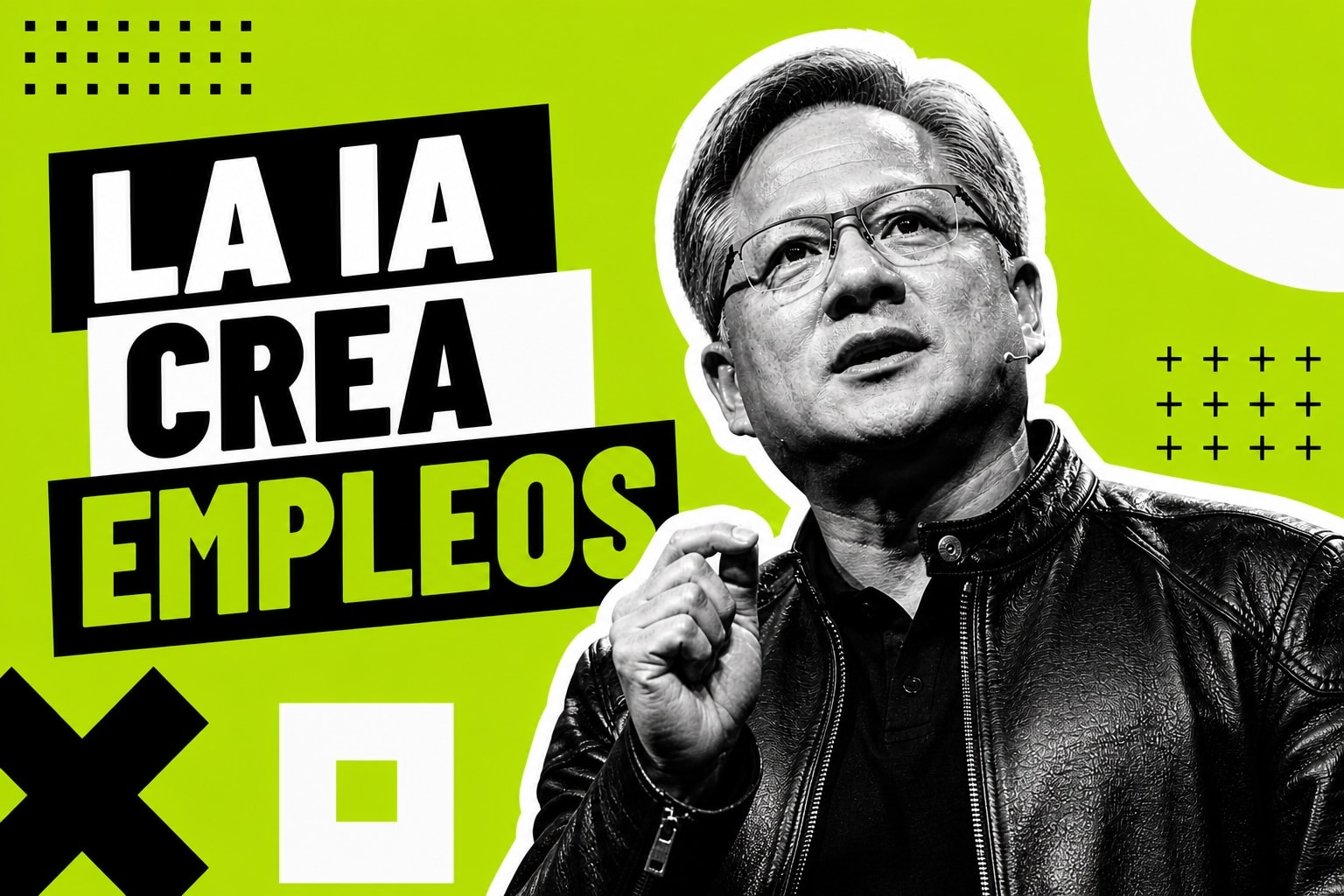 Jensen Huang insiste en que la IA crea empleo, aunque el propio sector lleva años vendiéndola como sustituta de buena parte del trabajo