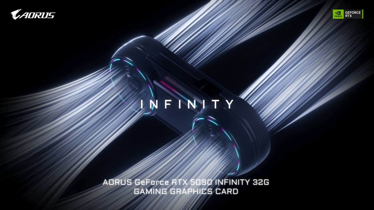 AORUS RTX 5090 INFINITY ya está disponible con un diseño único
