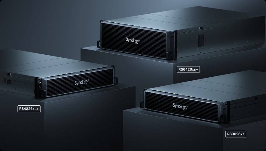 Synology lanza los RS6426xs+, RS4826xs+ y RS3626xs con más rendimiento para backup, virtualización y gestión de datos