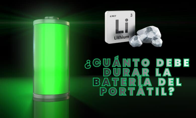 duración de la batería del portátil