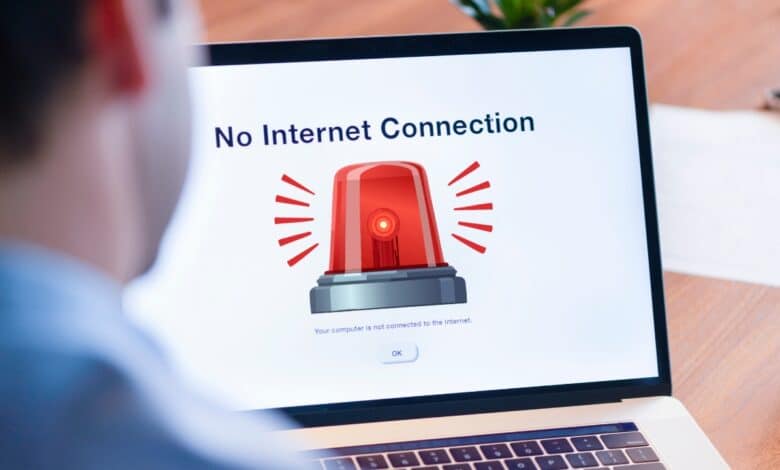 no hay conexión de Internet