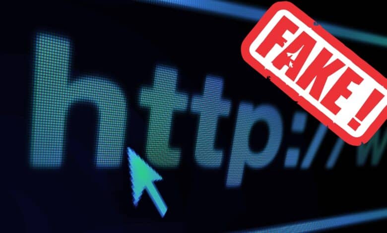 web falsa