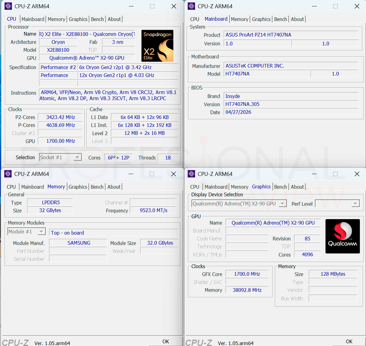 ASUS ProArt PZ14 HT7407 Review ASUS ProArt PZ14 HT7407 Review
