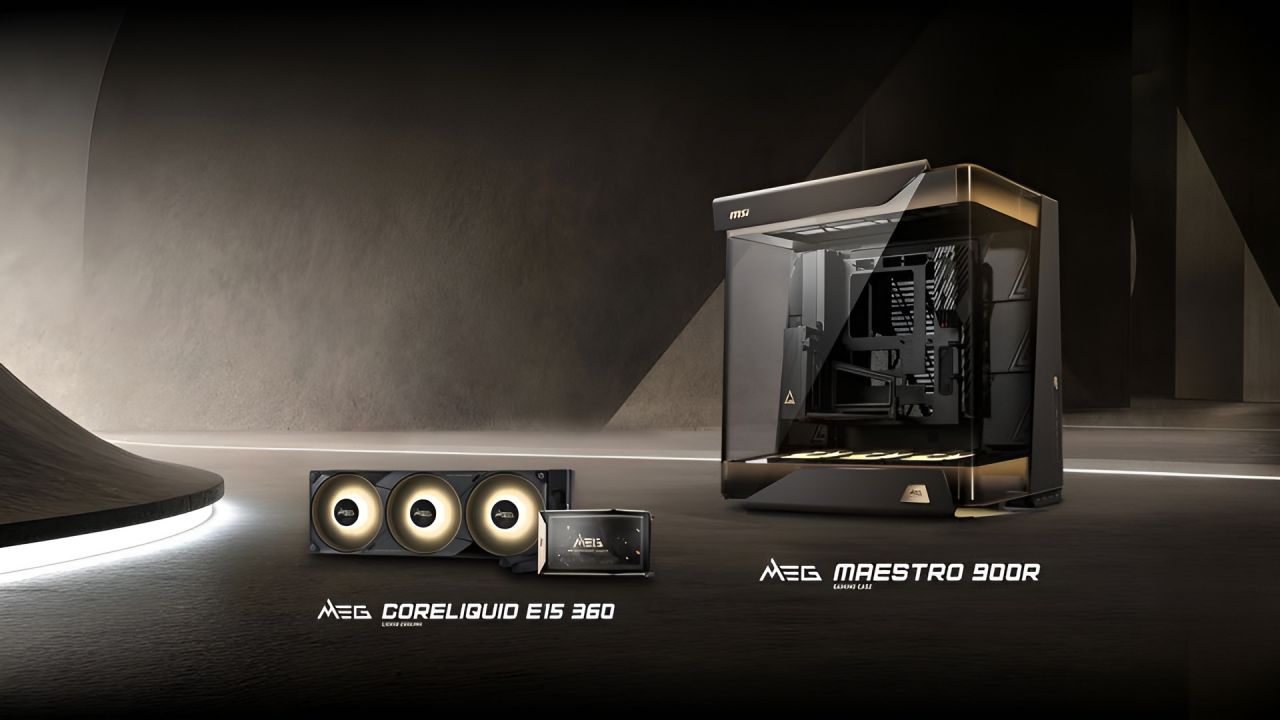 MSI presenta la caja MEG MAESTRO 900R y la refrigeración líquida MEG CORELIQUID E15 360