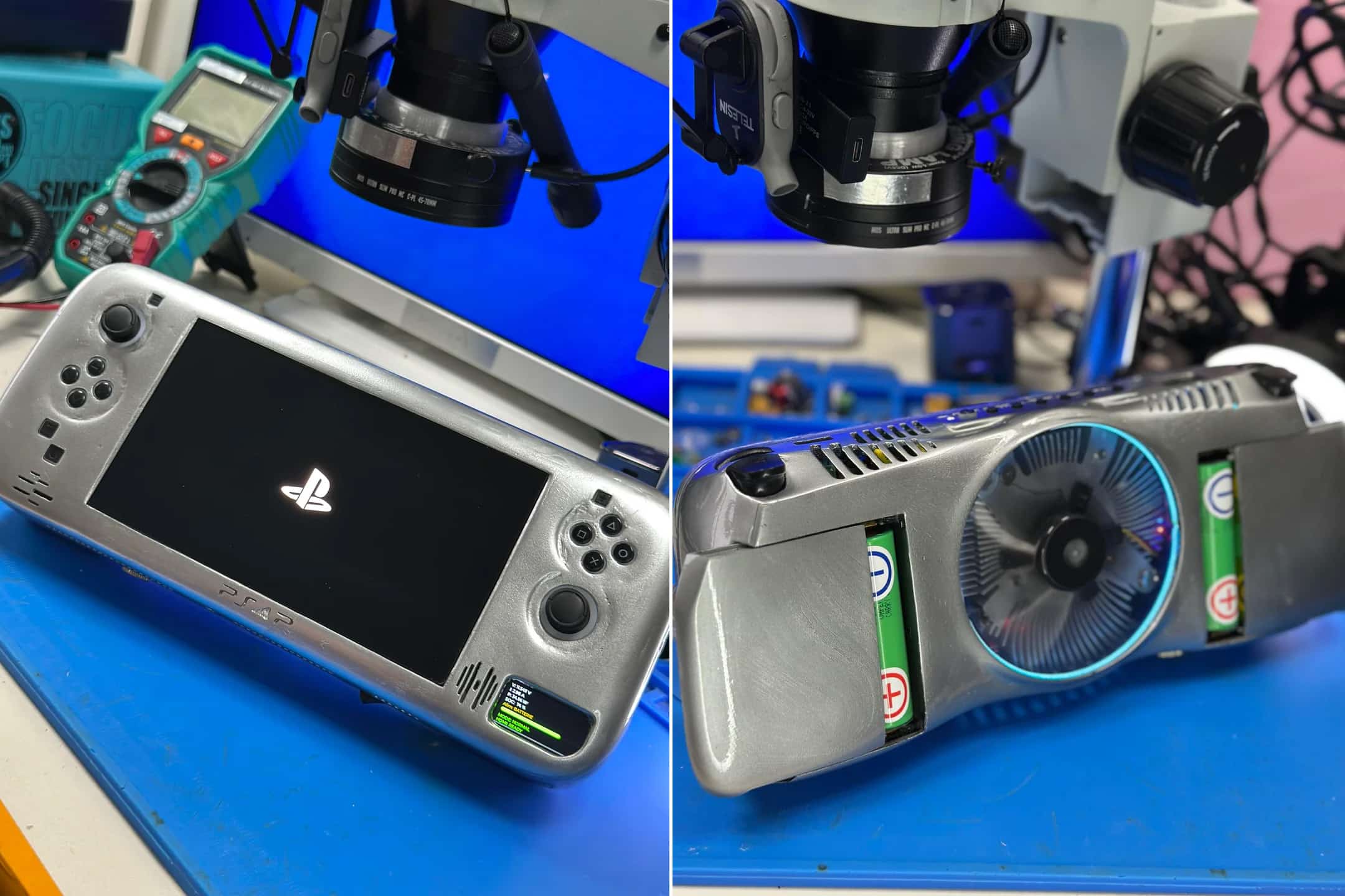 El creador de la PS4 Portátil presenta su nueva versión con pantalla OLED y un ventilador de GPU de escritorio