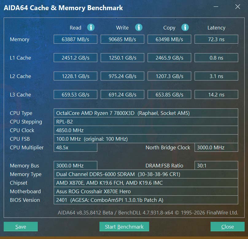 AMD Ryzen 7 7800X3D 2026 RAM